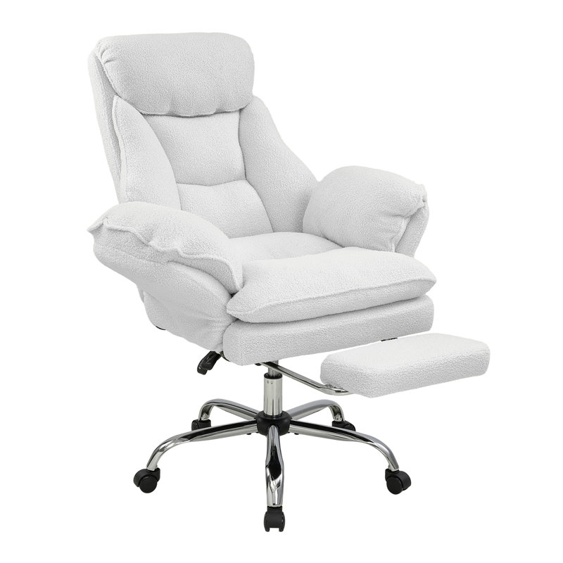 Living and Home Teddy Office Chair, White