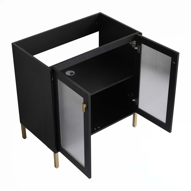 Freestanding Bathroom Vanity Plywood With Ceramic Sink