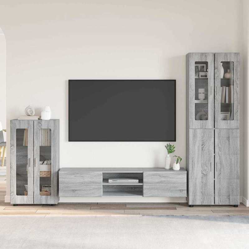 Console for TVs up to 88", Grey Sonoma