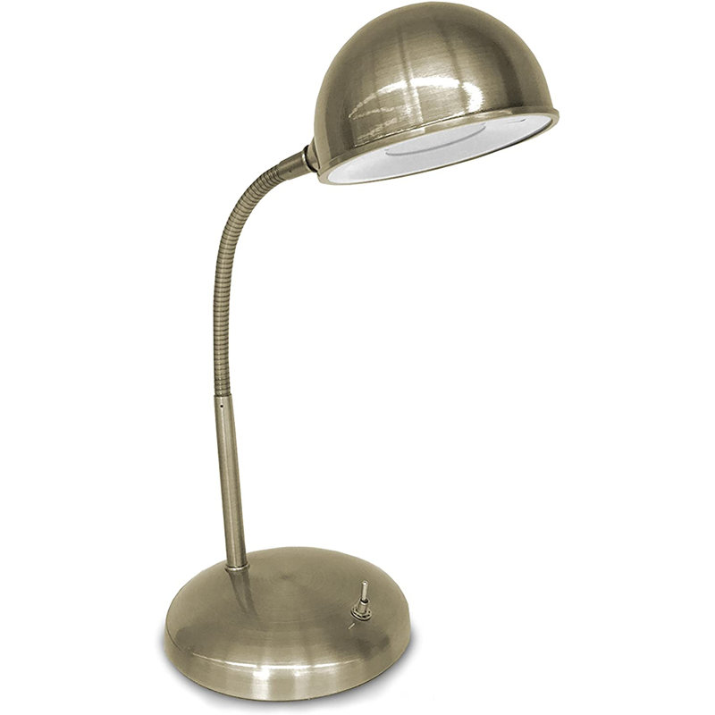 Lampe de bureau dorée 10 po