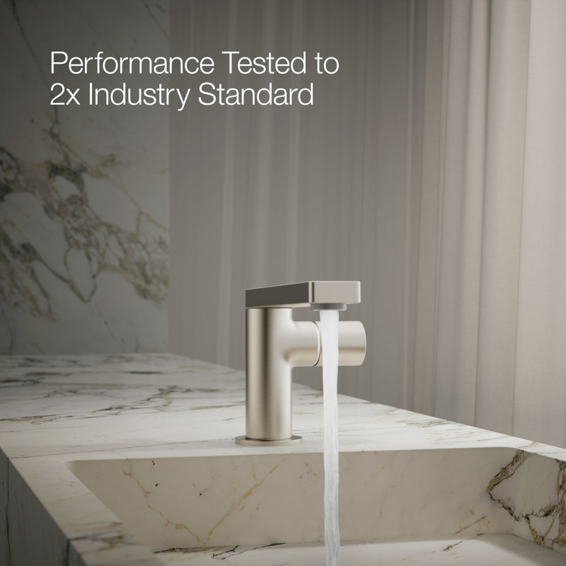 Single-Handle Bathroom Faucet, Vibrant Brushed Nickel