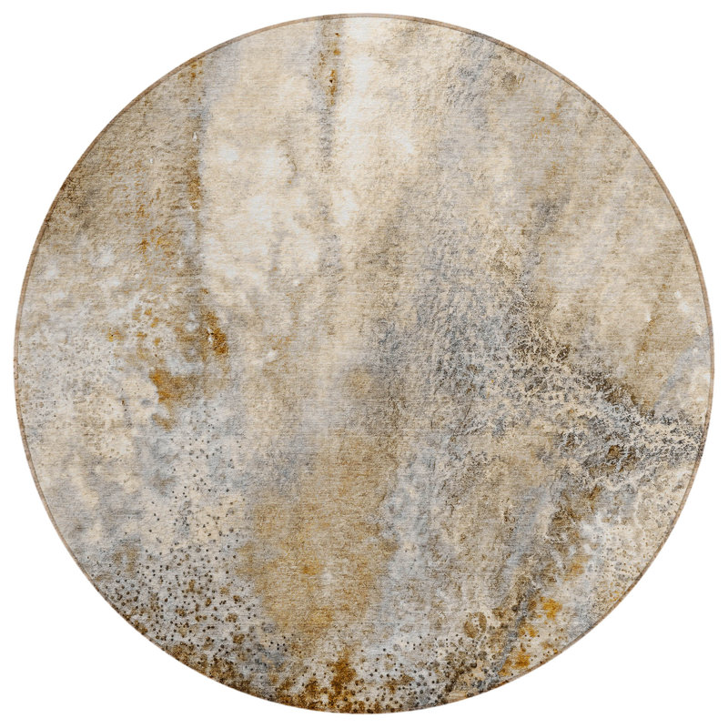 Tapis d'intérieur rond 8 po
