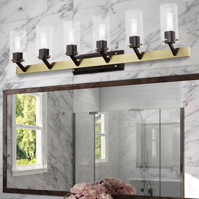 Éclairage de salle de bain à intensité variable 6 lumières Janine