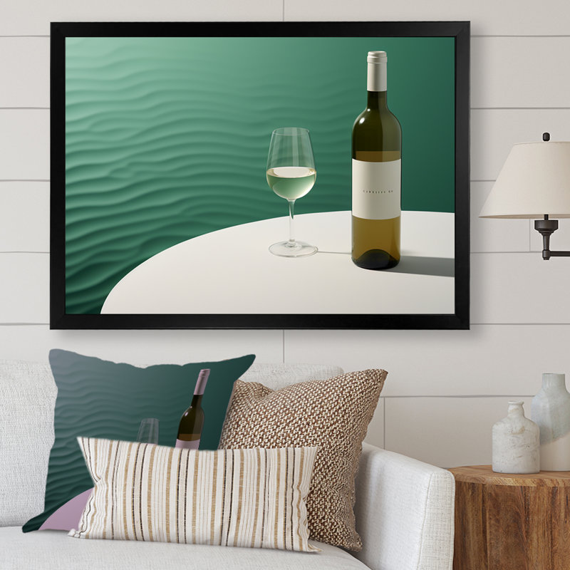 Chablis Charm I sur impression sur toile, White Picture Framed, H 24 po x l 32 po