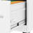 Vertical File Cabinet With 3 Drawers And Lock, A4/Legal Letter Organization, Modern Office Look, Cold - Rolled Steel, Waterproof, Easy Assembly Process Appearance, Simple-1340398957