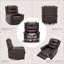 Fauteuil inclinable manuel pivotant avec chaise berçante et pivotant à 360 °-2047119011