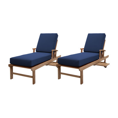 Huntington Outdoor Teak Chaise Lounge
