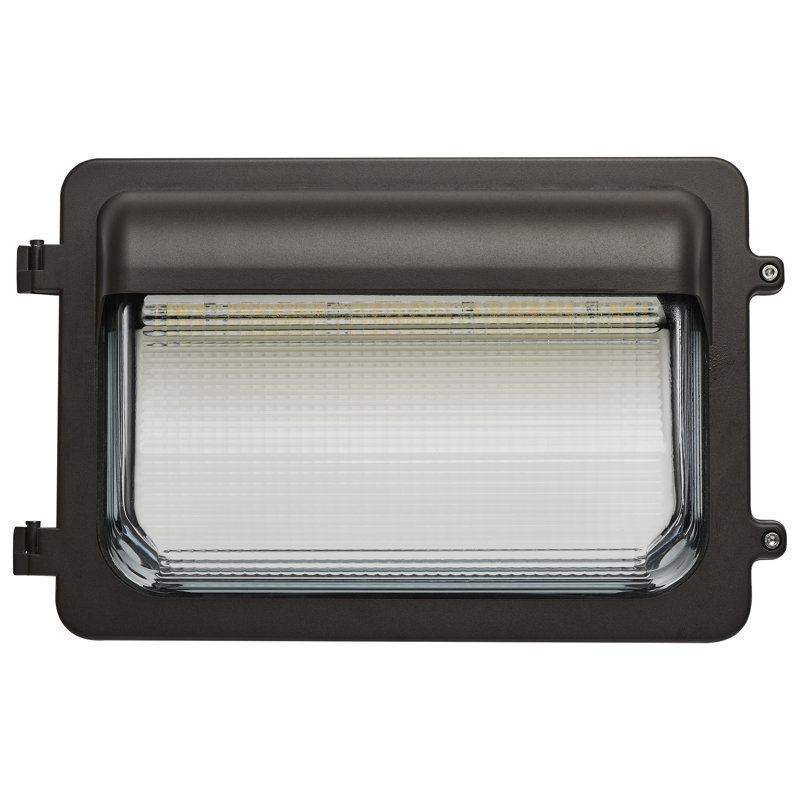 Luminaire à DEL à profil bas à puissance murale 30/45 / 60W et CCT 3K / 4K / 5K, batterie de secours à finition bronze, finition bronze