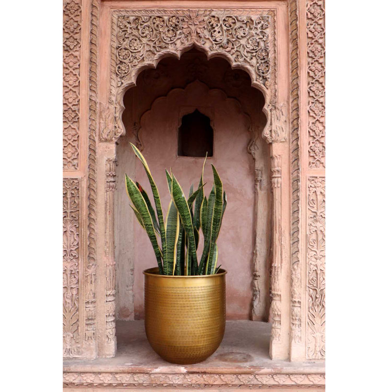Rohoman Handmade Metal Pot Planter, 43cm H x 41cm W x 41cm D