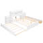 Lit plateforme double avec tablettes coulissantes-13449131