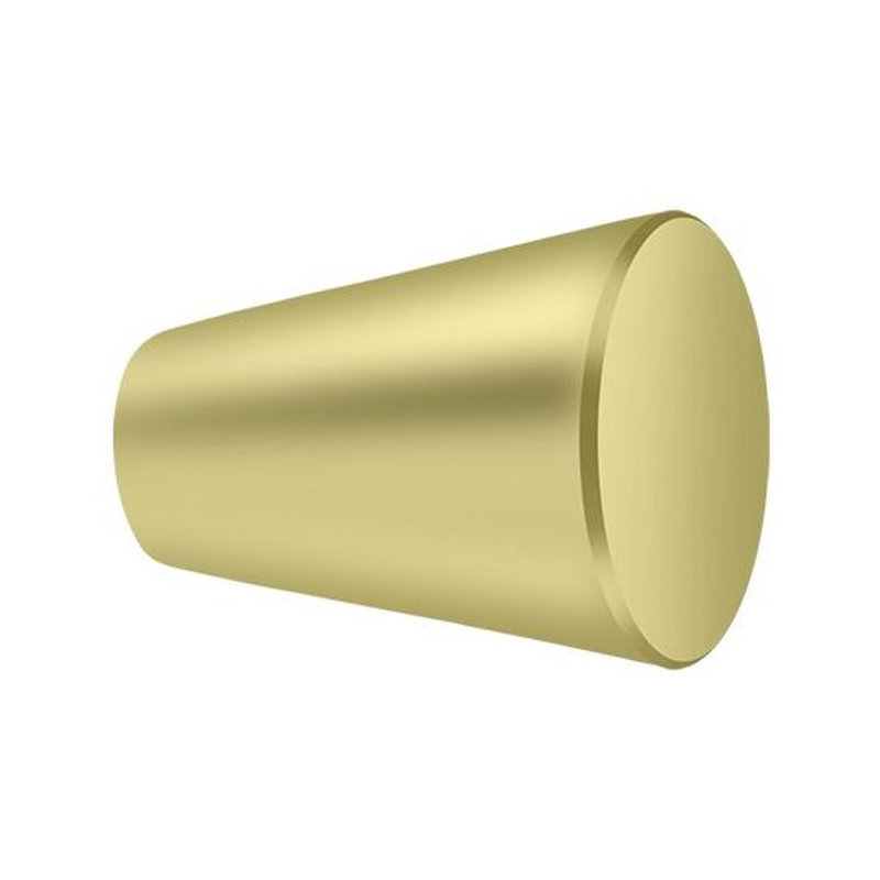 Conical Knob, Polished Brass, 0.75"
