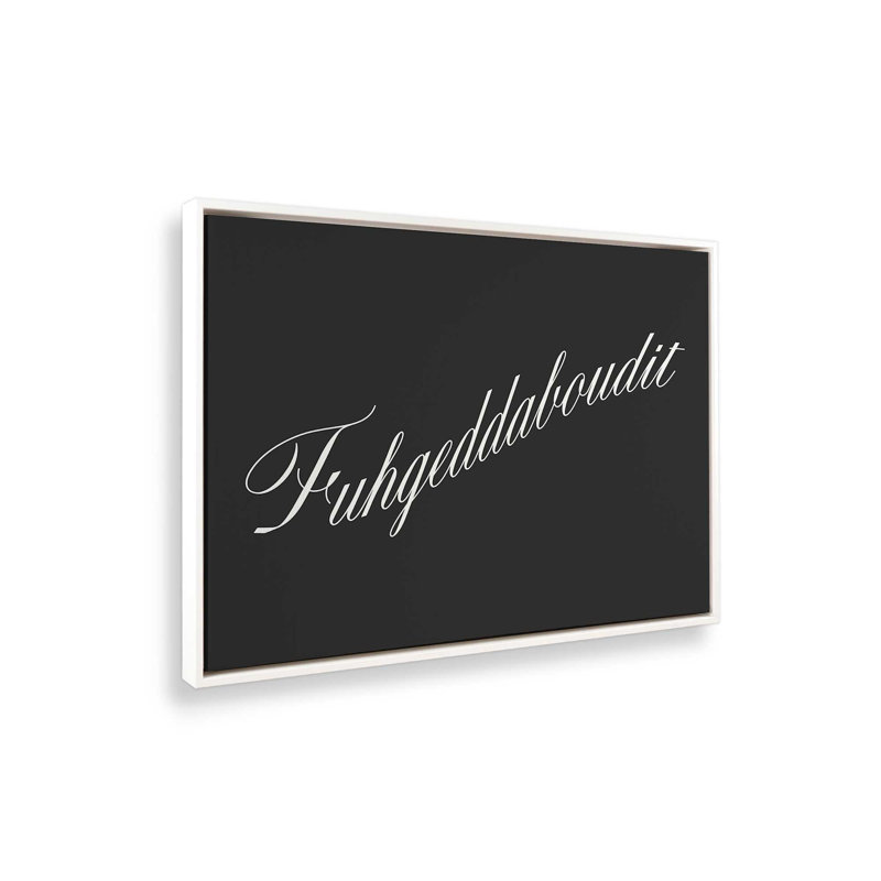 «Yonkers Fuhgeddaboudit» par Deny Designs, reproduction d'art, 30 x 40, Blanc, Toile avec cadre
