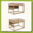 Full Over Full Bunk Bed With Integrated Shelving, Color-Changing Lights And Pegboard-1376452291