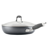 Anolon Advanced Home Hard Anodized Nonstick Deep Frying Pan / Skillet with Lid, 12 Inch