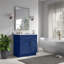 Meuble-lavabo de salle de bain en bois massif prêt à assembler 30 po - comptoir non inclus-128488317