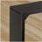 46" Solid Wood Narrow Side Table Black, Suitable for Living Room, Foyer