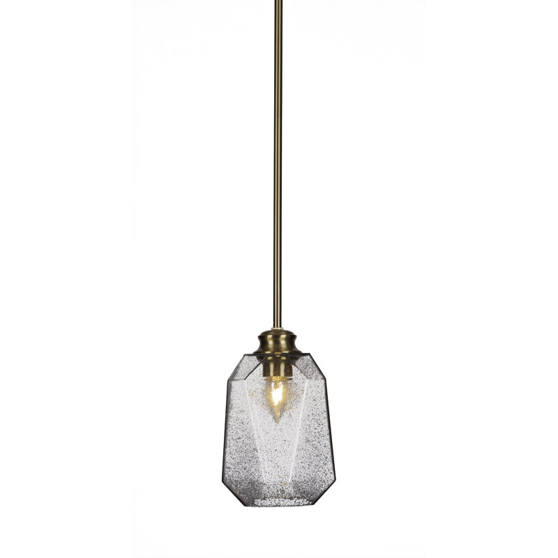 Luminaire suspendu Rocklin, Laiton New Age, Coloré / noir