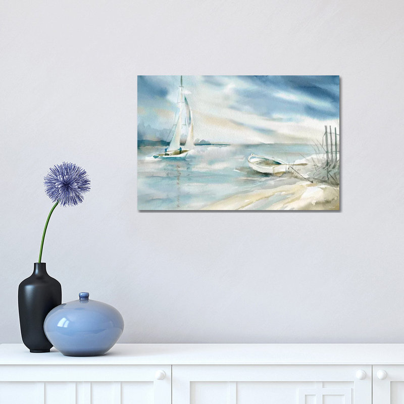 Voile subtile par Carol Robinson-impression, Toile tendue, Pas de tapis, H 12 po x l 18 po x 1,5 po
