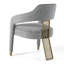 Chaise avec accoudoirs en polyester Kutsal