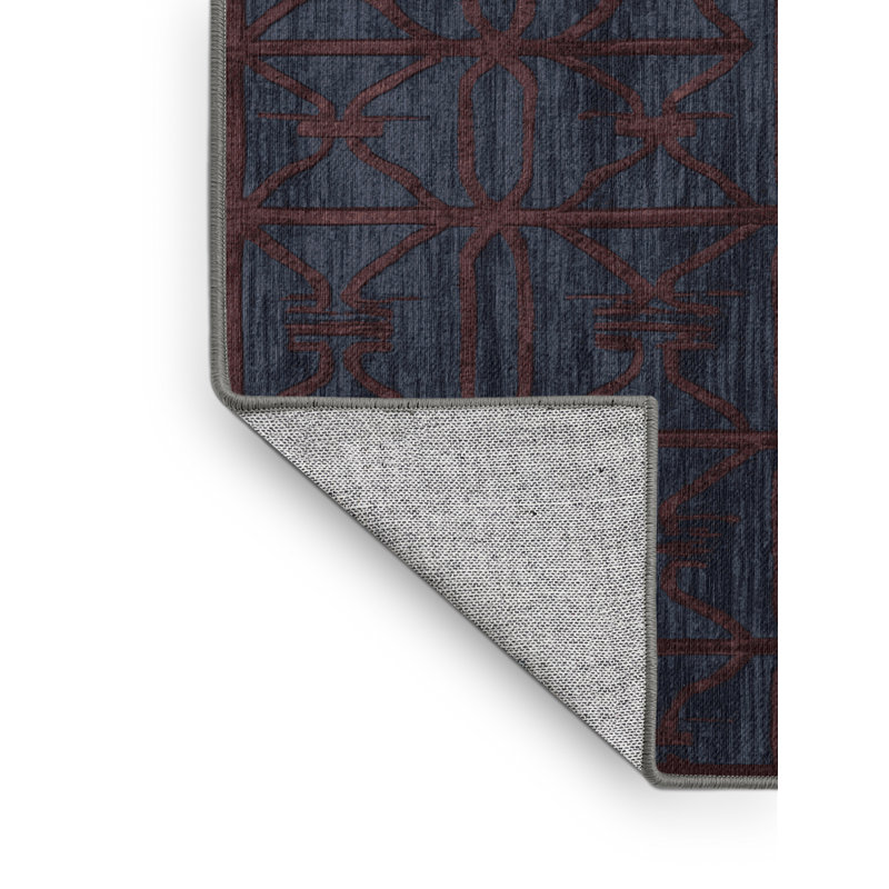 Tapis mauve lavable à la machine, Carré 6 pi