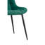 Chaise de salle à manger en tissu Pu foncé à motif quadrillé - et confortable moderne attrayante pour l'ameublement de la chambre