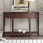 Table console moderne avec 3 tiroirs et 1 tablette pour le couloir, l'entrée et le salon-42603991
