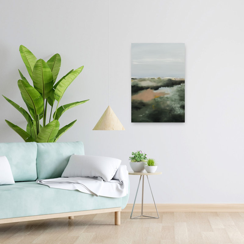 Paysage abstrait contemporain abstrait, H 24 po x l 16 po