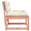 Garden Sofa with Cushions Solid Wood Douglas