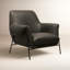 CC Metal Frame Leather Club Chair-123293297