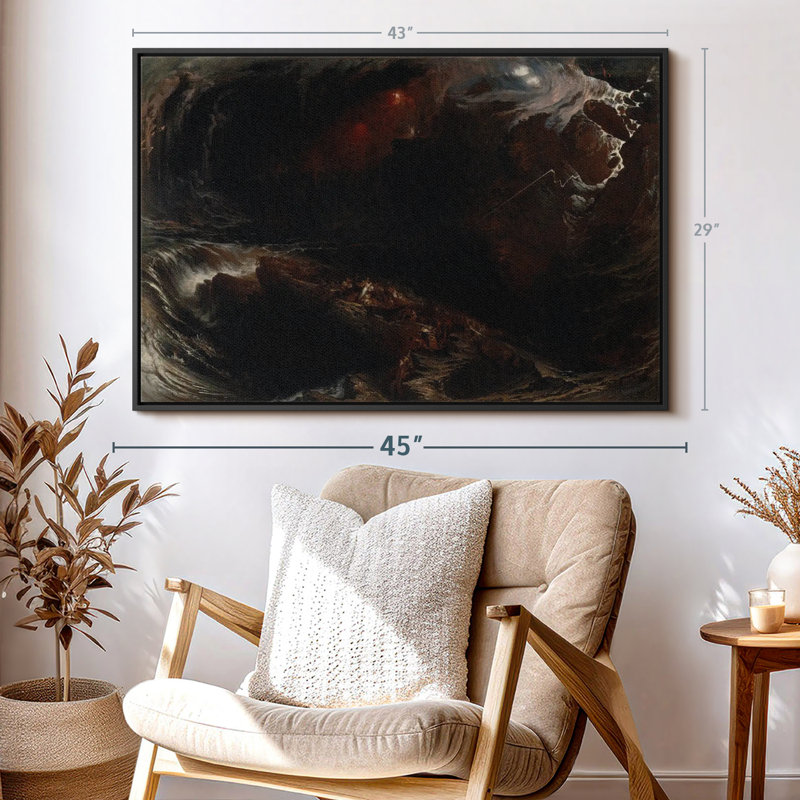 «The Deluge 1834 Wall Art», H 29 po x l 43 po
