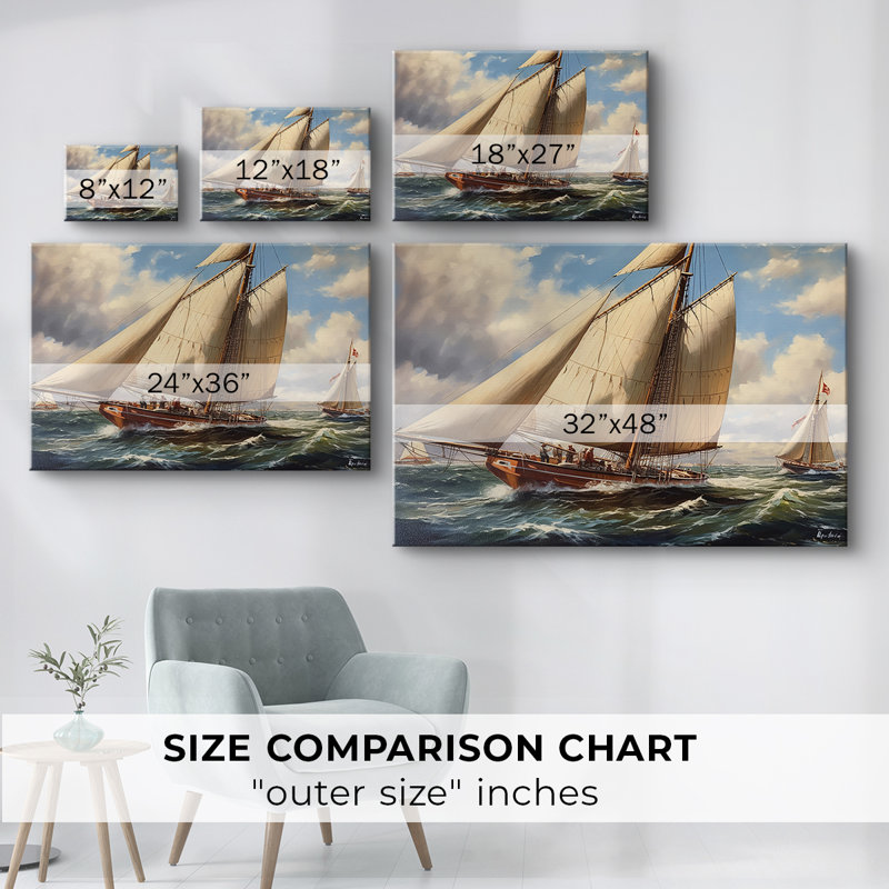 Nautical Series-CCXXIV - Cavas enveloppés de galerie, 32 x 48