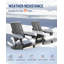 Chaise Adirondack, chaise Adirondack surdimensionnée en PEHD pliable avec porte-gobelet-114838677