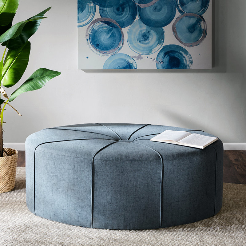 48 po moderne en bleu: sièges de salon, structure solide de style contemporain avec bois franc épais, Bleu
