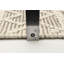 Tapis unique en laine crème / gris 5 pi x 8 pi 2 po Demarion