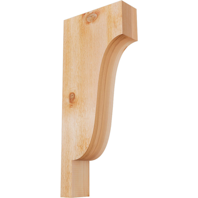 Newport Corbel, H 28 po x l 4 po x P 12 po, Cèdre rouge, Sciage brut