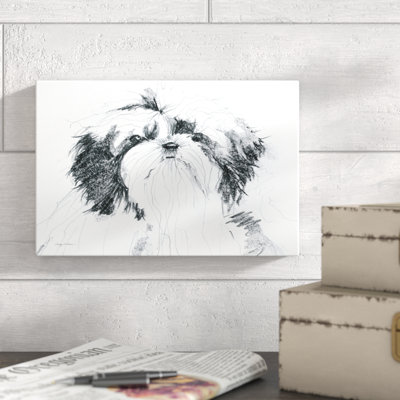 Flora Sitting Pretty 1 Piece Wrapped Canvas Wall Art