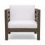 Fauteuil club avec structure en bois d'acacia et coussins d'extérieur pour l'espace extérieur-209743123-209743124