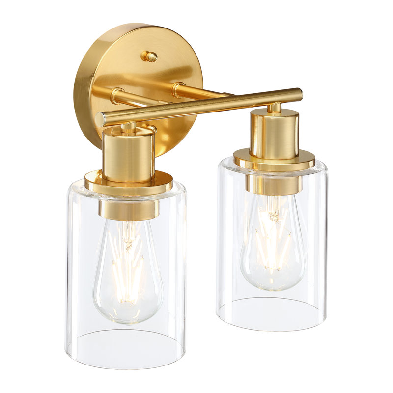 2 - Light Vanity Light, Aged Brass