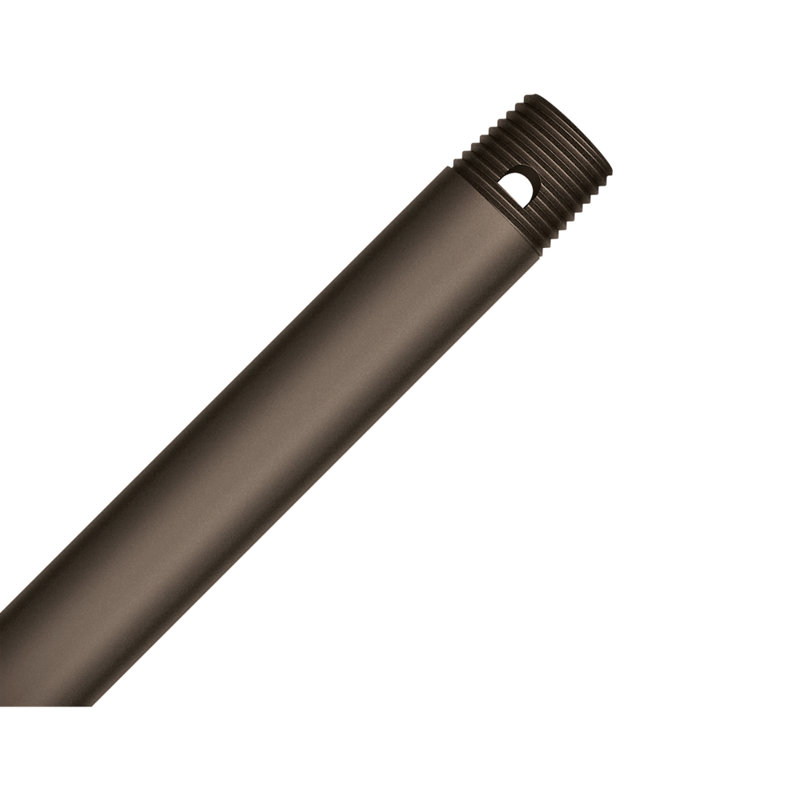 Ceiling Fan Downrod, Black, 18" H x 0.75" W x 0.75" D