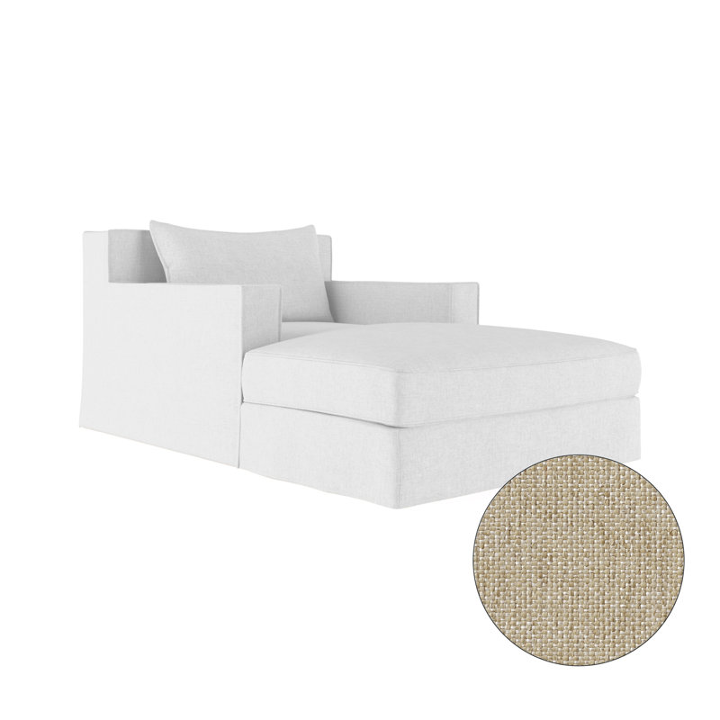 Mulberry Chaise Lounge, Plush Velvet Silver Streak, Weathered