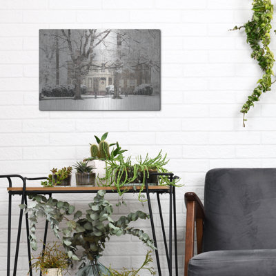  «Winter Home At Christmas» par Lori Deiter, art mural en métal