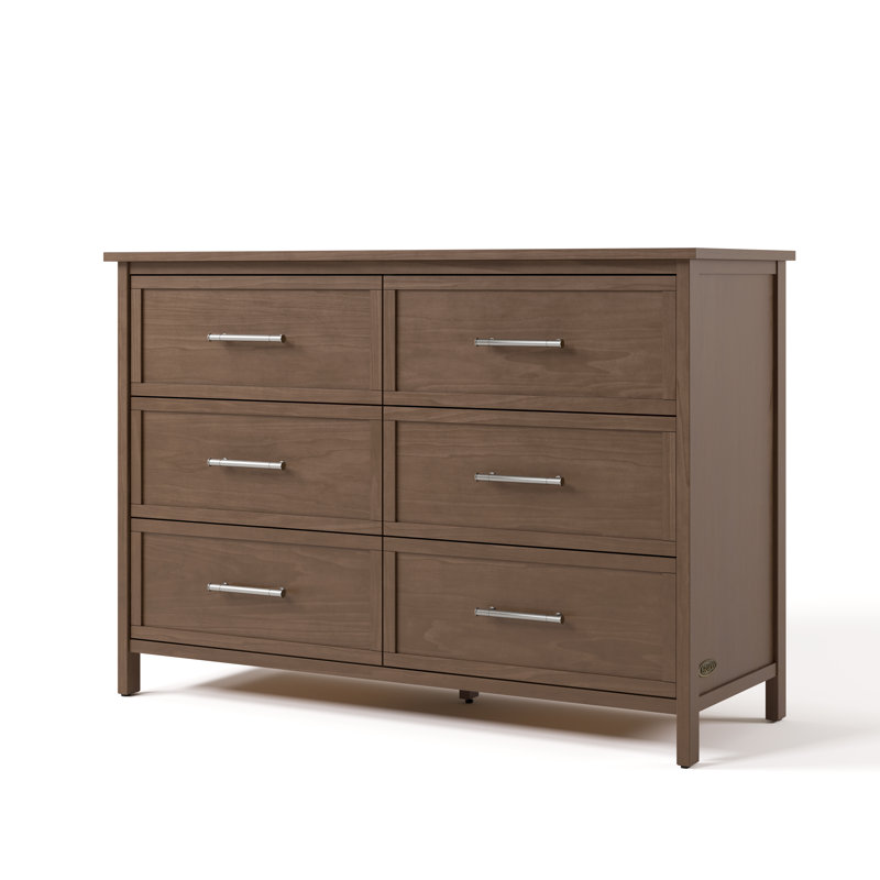 Classic 6 Drawer Dresser, Hazelnut