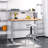 Adjustable Height Stainless Steel Swivel Stool