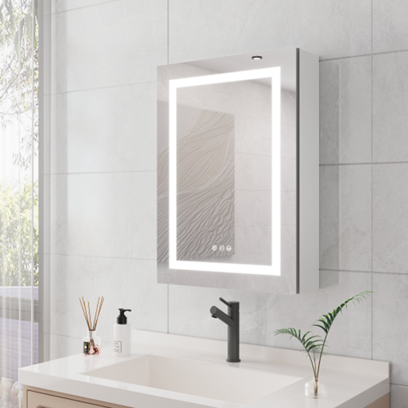 Armoire à pharmacie de salle de bain avec miroir DEL, H 28 po x l 20 po x P 6 po