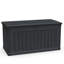 Grande boîte de rangement pour l'extérieur de 230 gallons, outils de jardin et équipement de sport / piscine, résine imperméable, verrouillable
