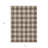 3' X 5' Brown And Beige Plaid Washable Indoor Outdoor Area Rug