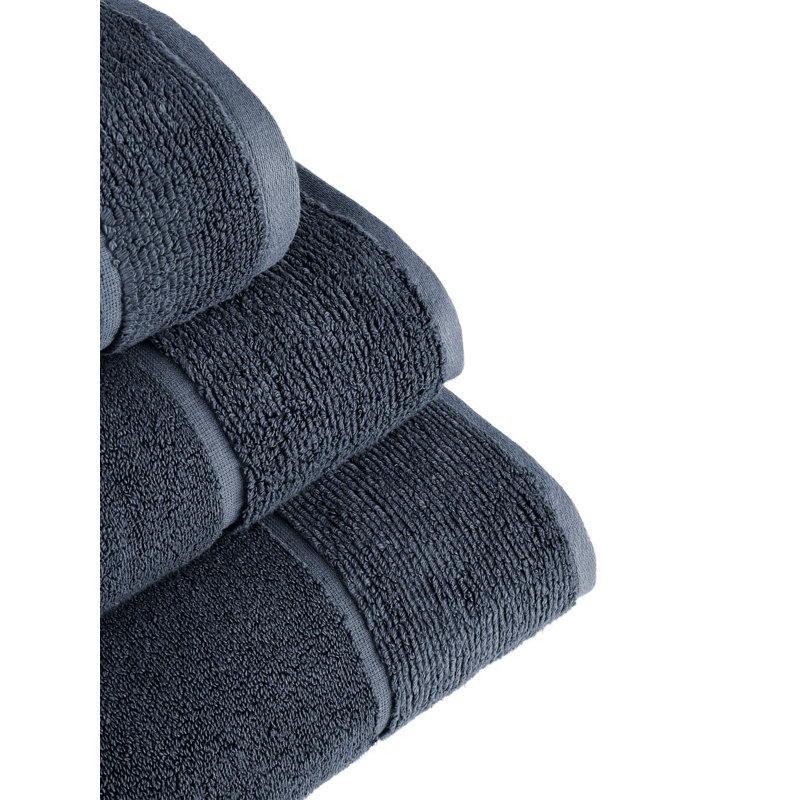 Panda Towel Organic Bamboo & Cotton, Ink, 90cm L x 50cm W