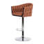 Gana Swivel Upholstered Adjustable Height Counter Stool with Metal Frame