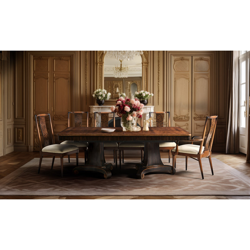 JC Traditional Rosette Dining Table