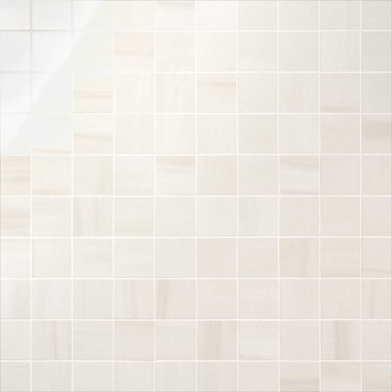 Minera 12x12 Matte Marble Look Mosaic Tile, Warm White